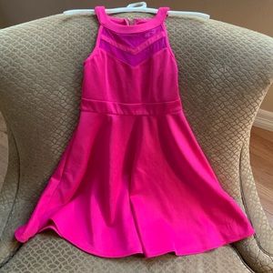 Nickie Lew girls’ dress, sz 8, worn once, hot pink